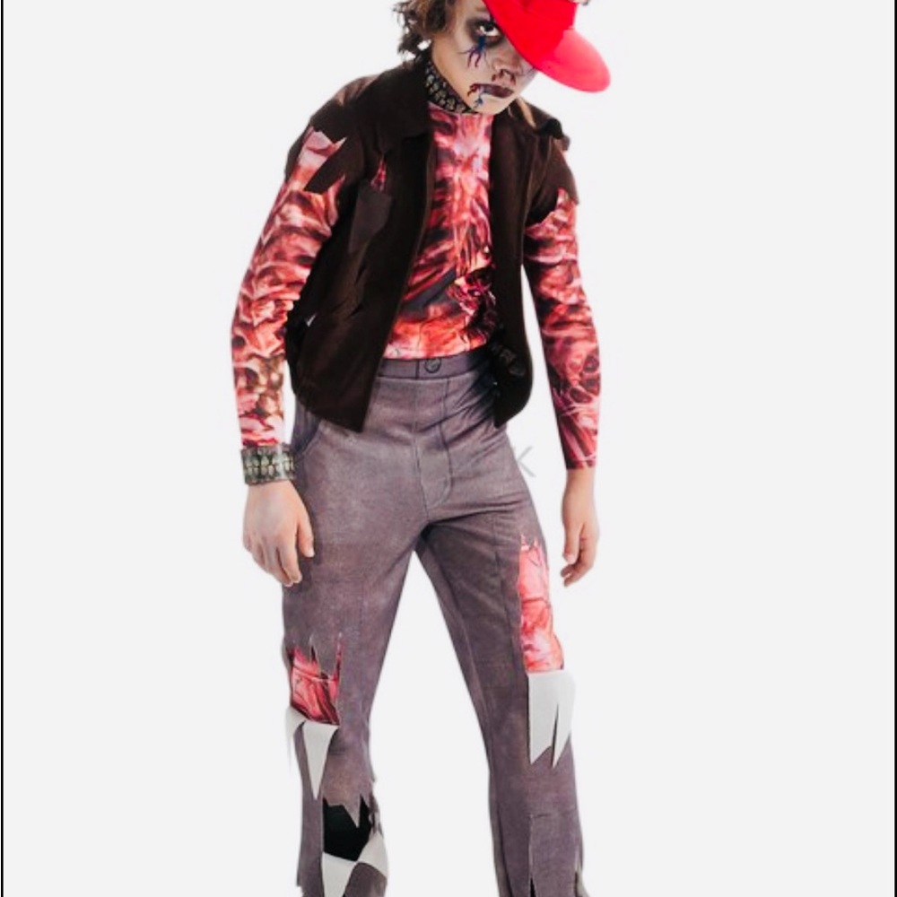 Disguise Zombie-Kid’s Size L Red & Grey Rubie’s Halloween Costume